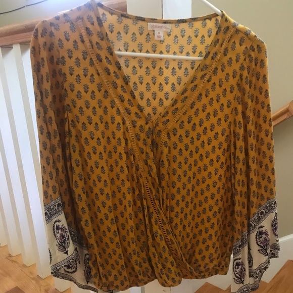 Yellow Patterned Top - Picture 1 of 2